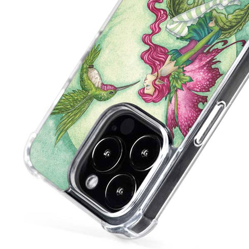 Flirting Fairy and Hummingbird by Amy Brown iPhone 16 Pro MagSafe Case
